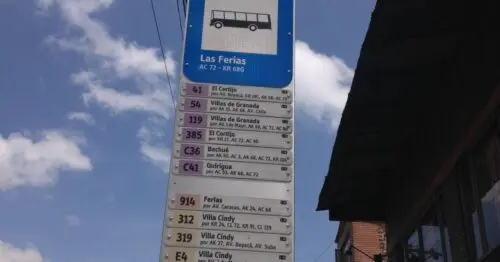 PARADERO SITP BARRIO LAS FERIAS  118A04